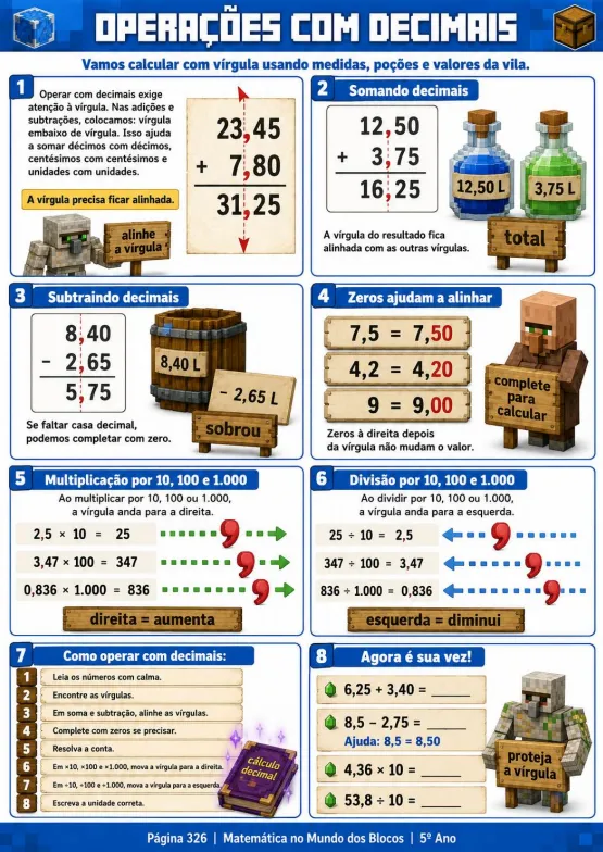 Exercício de matemática do 5.º ano